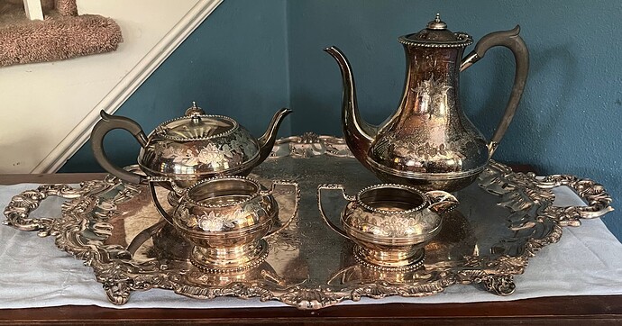 silver tea service