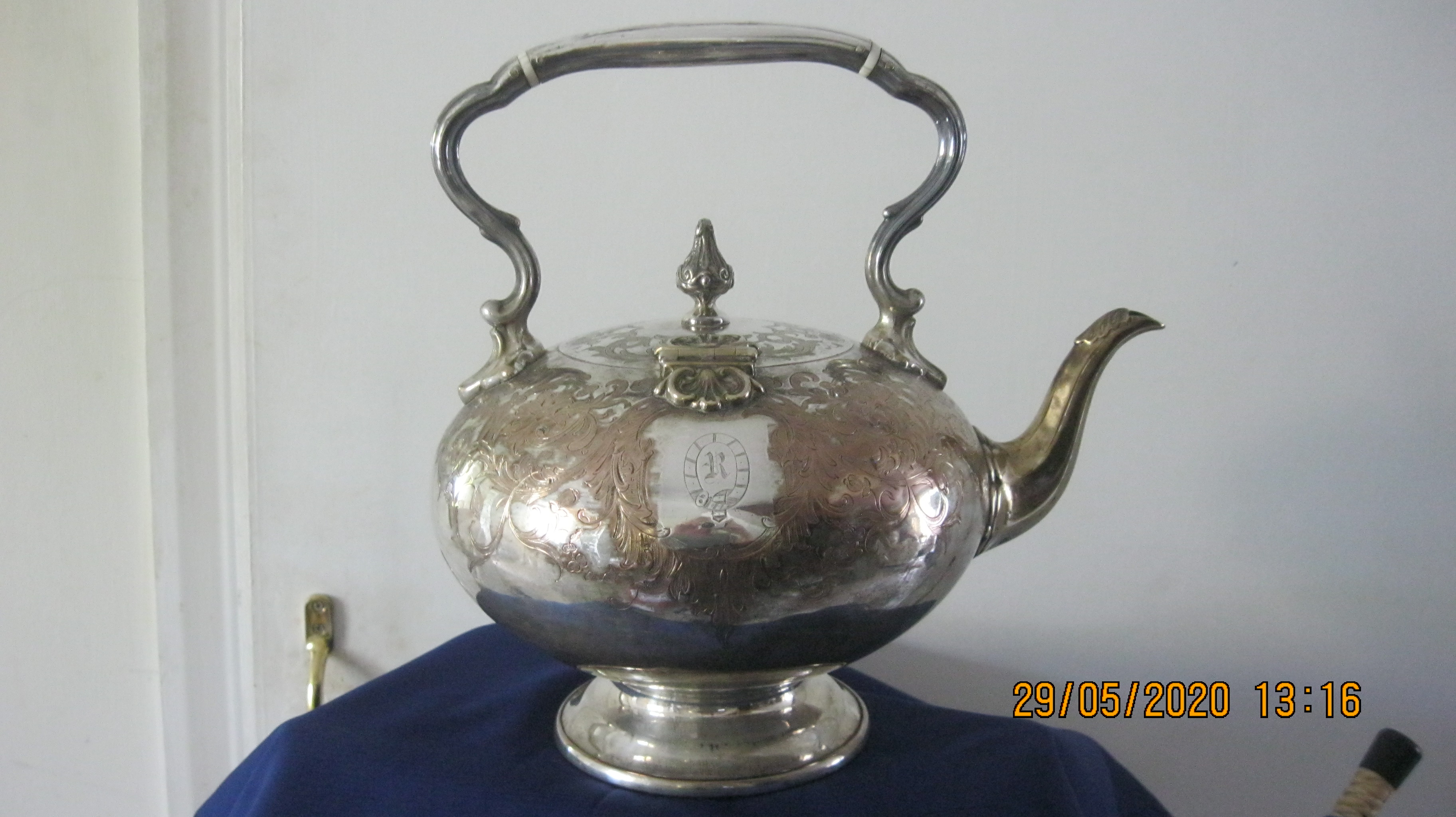 silver and copper kettle